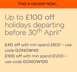 Up to £100 off Easyjet cheap holidays before 30th April 2018